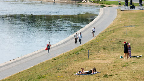 Viena karščiausių šios vasaros popiečių Vilniuje