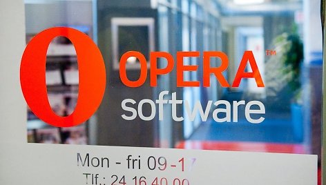 Įėjimas į interneto naršyklės „Opera“ biurą