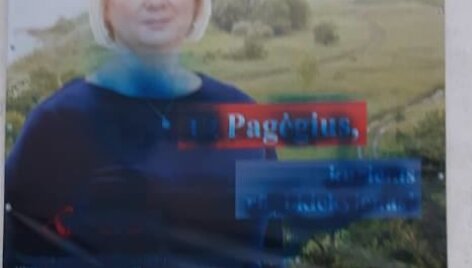 Au&scaron;ros Zongailienės reklaminis plakatas