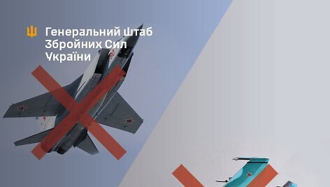 Ukraina smogė Rusijos aerodrome dislokuotiems naikintuvams