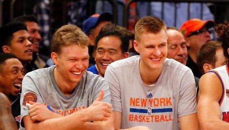 Mindaugas Kuzminskas ir Kristapas Porzingis