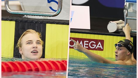 Rūta Meilutytė ir Danas Rapšys pasiekų puikių rezultatų ir sužibo auksu pasaulio taurės varžybose Berlyne.