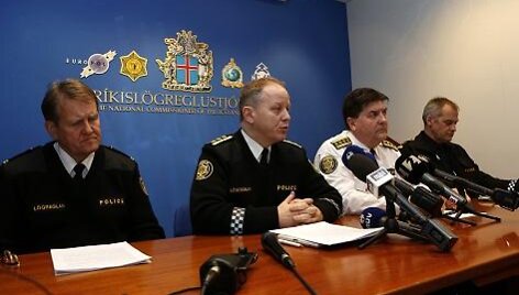 Islandijos policijos spaudos konferencija