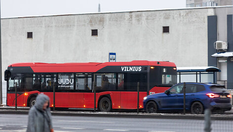 Vilniuje &ndash; vie&scaron;ojo transporto vairuotojų streikas
