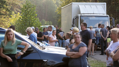 Rūdninkų poligone ruo&scaron;iantis apgyvendinti migrantus, blokuojamas patekimas į teritoriją