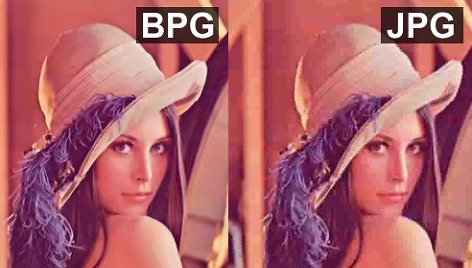 BPG ir JPEG formatų palyginimas
