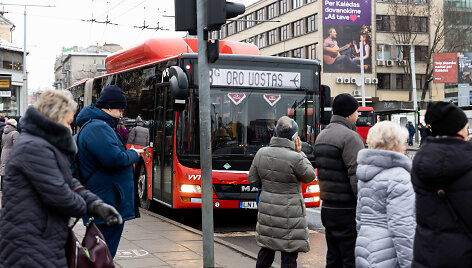 Vilniuje &ndash; vie&scaron;ojo transporto vairuotojų streikas