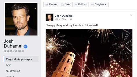 Josho Duhamelio sveikinimas lietuviams
