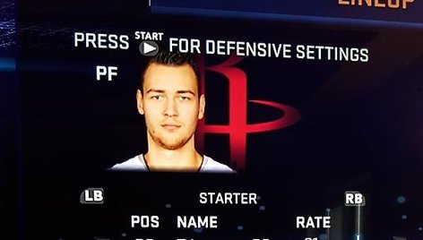 Donatas Motiejūnas „NBA 2k16“