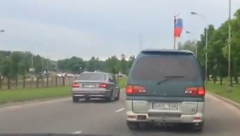 Rusijos vėliava savaitgalį Vilniuje