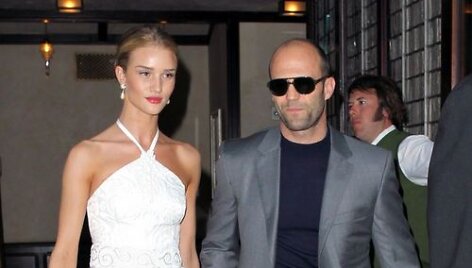 Jasonas Stathamas ir Rosie Huntington-Whiteley