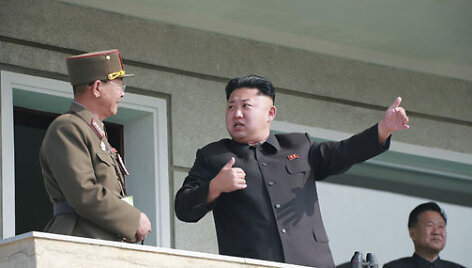&Scaron;iaurės Korėjos lyderis Kim Jong Unas