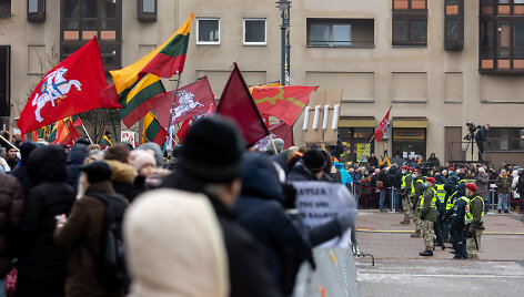 Protestas prie Seimo Sausio 13-ąją