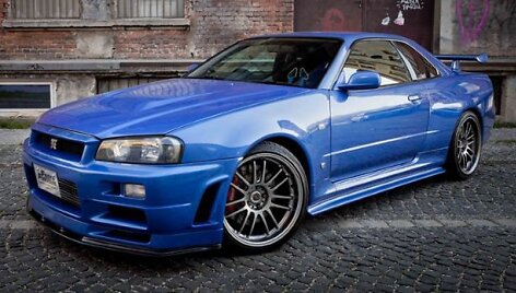 &bdquo;Nissan Skyline GTR34&ldquo; i&scaron; filmo &bdquo;Greiti ir įsiutę&ldquo;