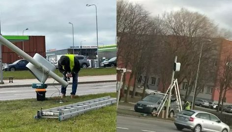 Klaipėdoje montuojamas naujas greičio matuoklis