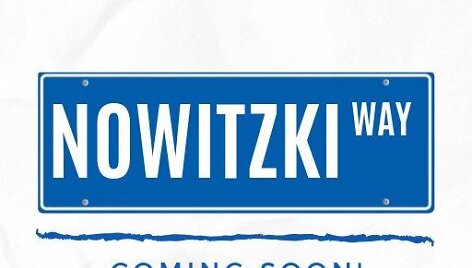 D.Nowitzkio gatvės lentelė