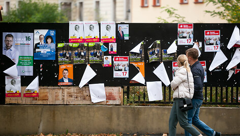 Rinkiminiai plakatai Vilniuje