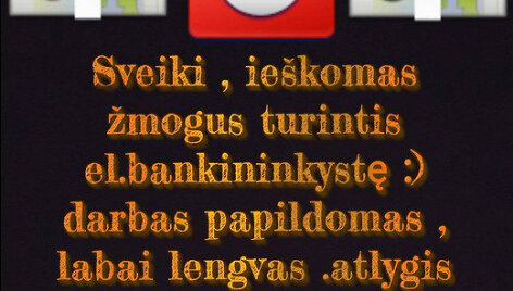 Fiktyvus darbo skelbimas