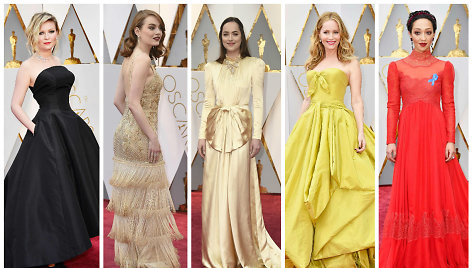 Kirsten Dunst, Emma Stone, Dakota Johnson, Leslie Mann ir Ruth Negga