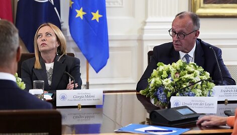 Giorgia Meloni, Friedrichas Merzas / AP