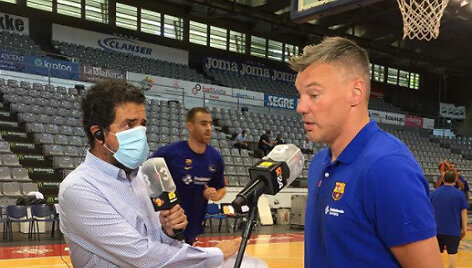 Jordi Robirosa ir &Scaron;arūnas Jasikevičius