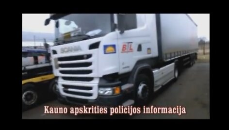 Kaune surasti užsienyje pagrobti vilkikai su kroviniu.