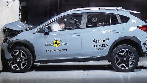 EURO NCAP bandymai su Subaru XV