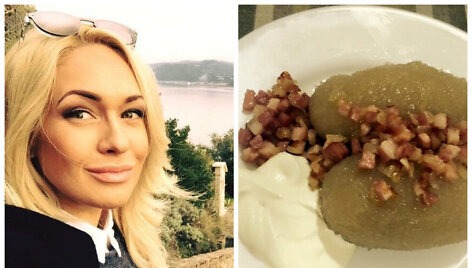 Oksana Pikul-Jasaitienė Sicilijoje smaguriauja cepelinais