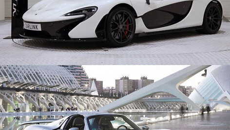 "McLaren P1" ir "Porsche 918 Spyder"
