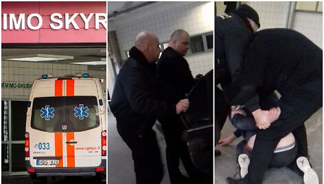 Klinikų apsaugininkai buvo priversti panaudoti fizinę jėgą, tačiau atliko ir &bdquo;darbo tvarkos taisyklėse nepra&scaron;ytus veiksmus.&ldquo;