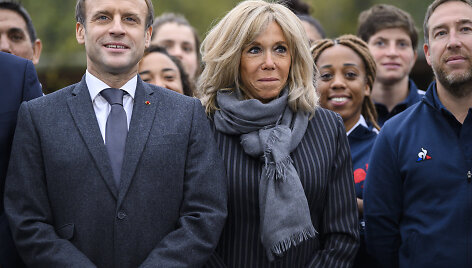 Emmanuelis Macron ir Brigitte Macron nuotr.

