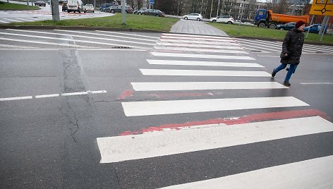 Pėsčiųjų perėjos Vilniaus Edukologijos žiedinėje sankryžoje