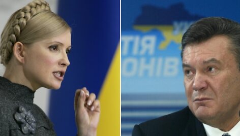 Didžiausią palankumą ukrainiečiai kol kas rodo V.Janukovičiui ir J.Tymo&scaron;enko.