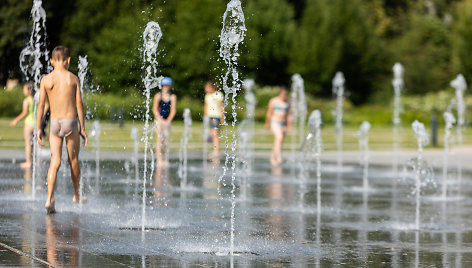 Viena karščiausių šios vasaros popiečių Vilniuje