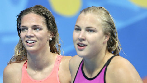 Julija Jefimova ir Rūta Meilutytė