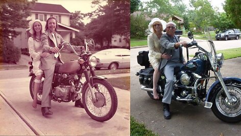 Per 40-ąsias santuokos metines sutuoktiniai atkartojo savo vestuvių fotosesiją