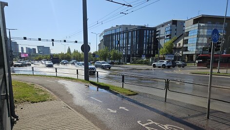 Vamzdyno avarija Vilniuje