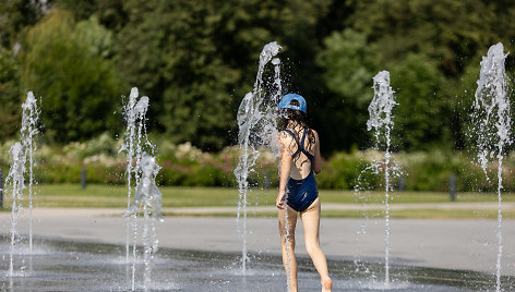 Viena karščiausių šios vasaros popiečių Vilniuje