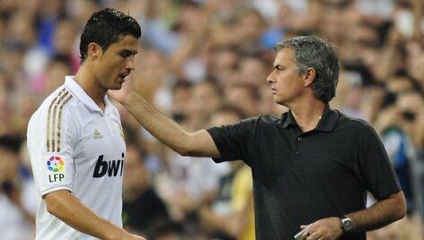 Cristiano Ronaldo ir Jose Mourinho