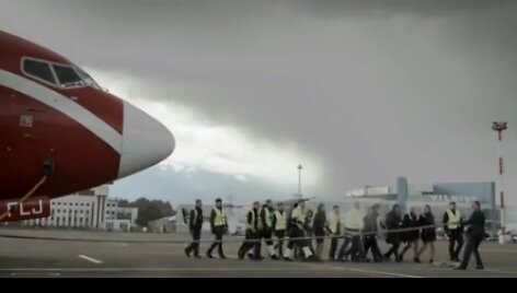 Kadras i&scaron; &bdquo;Baltic Ground Service&ldquo; sukurto filmuko.
