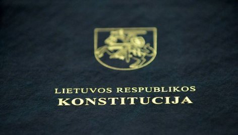 Lietuvos konstitucija (KAM nuotr.).