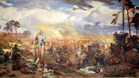 Didžiausias Lietuvoje rodytas paveikslas  „Žalgirio mūšis“