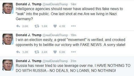 Donaldo Trumpo siautėjimas socialiniuose tinkluose