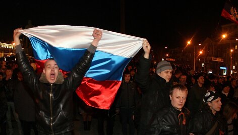 Protestuotojai Donecke