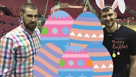Jonas Valančiūnas ir Donatas Motiejūnas