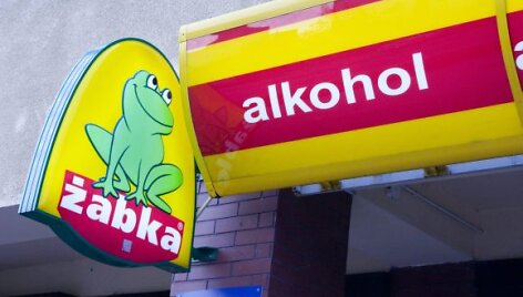 Alkoholio parduotuvė Lenkijoje