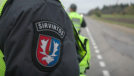 Širvintų policija blokavo kelius