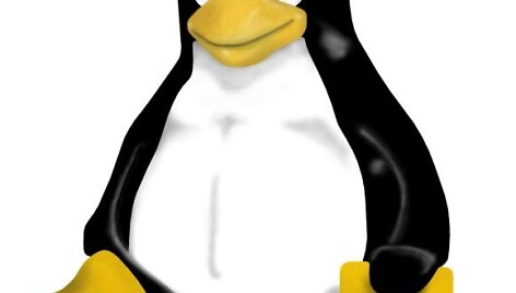 &bdquo;Linux&ldquo; talismanas ir logotipas &ndash; pingvinas Tux. 