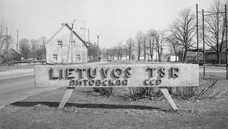 Tokį užrašą Panemunėje rado atvažiavę pirmieji savanoriai iš Klaipėdos. 