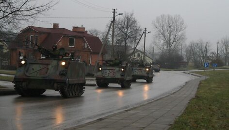 Karinės pratybos Alytuje 